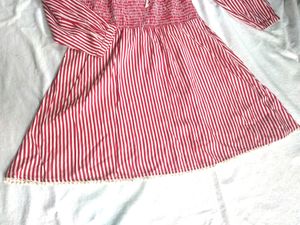 LA Loft Off Shoulder Stripped Skater Dress