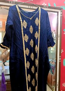 Blue Embroidery Kurta