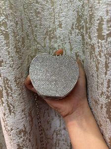 Sparkly Heart Clutch
