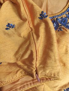 Yellow Embroidered Blouse
