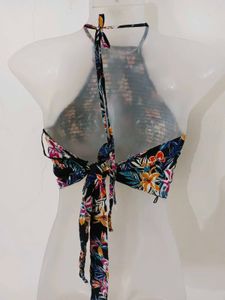 Floral Halter Crop Top