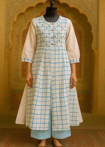 ♥️💫 Elegant Checked Kurta