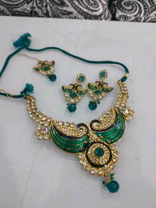 Peacock Neck And Mangtikka Set