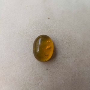 11.85 CTS Yellow hakik Gemstone/पीला हकीक