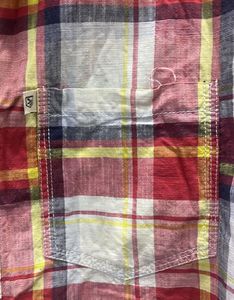Slim Fit Cotton Check Shirt for Men
