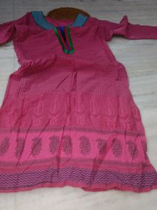 Three Fourth Formal Straight Kurta