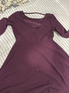 Sparkly Purple Skater Dress