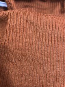 Cinnamon Brown Cut Out Crop Top