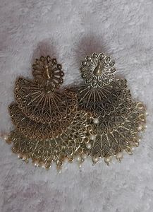 🦋Daily Wear Stylish Peacock Design Oxidized Earring💖