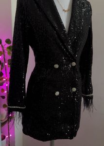 Sequin Blazer Dress