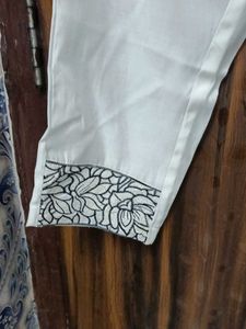 White Embroidered Kurta Set