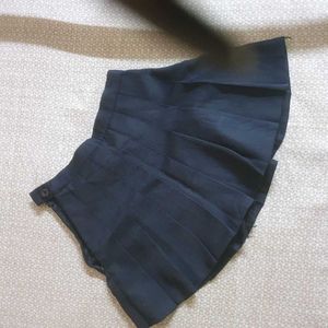 Pleated Navy blue Korean  Skirt