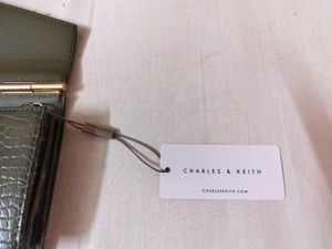 Olive Green Croc Clutch