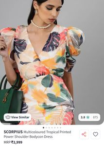 Colorful Floral Mini Dress