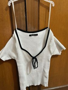 Cute White Crop Top