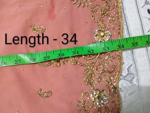 Coral Embroidered Gharara Suit