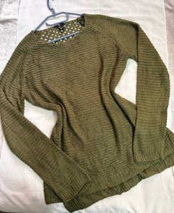 Buy1 Get1 Free OG H&amp;M Olive Green Crochet Top D