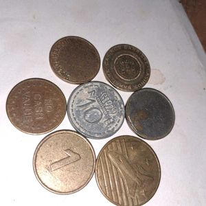 7 Rare Collectible Token Coins
