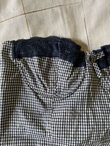 Gingham Corset Top