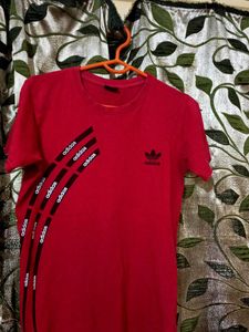 Nice Looking Adidas Red Shirt