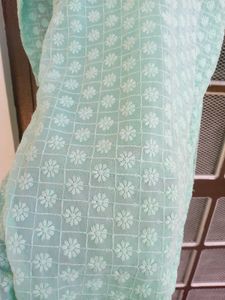 Light Green Embroidered Kurti