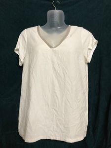 Cache Short Sleeve White Top
