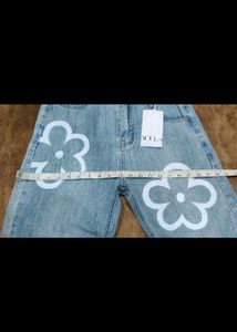 Floral Painted Jeans