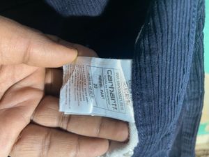 Carhartt Corduroy Navy Blue Pants