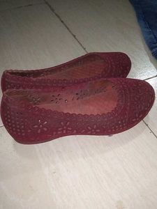 Maroon Ballerinas