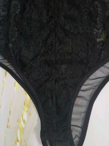 (1100)Black Lace Bodysuit