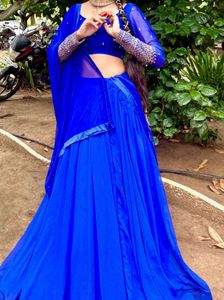 Elegant Blue Lehenga Choli ( Price 4500)