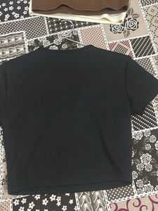 Black Ribbed T-Shirt