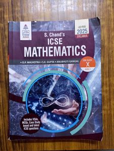 ICSE Class 10th S Chand Mathematics Book