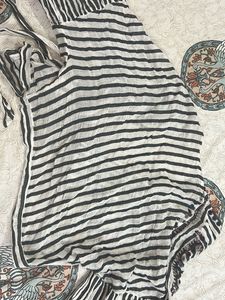 Striped Wrap Top