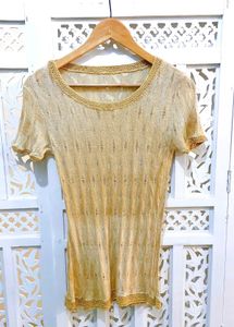 Sunbean Metalic Fitted Top A
