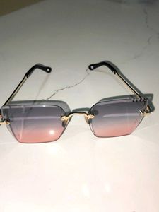 Rimless Ombre Sunglasses