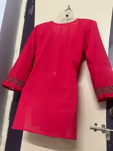 Thin Pinterest Festive Fair Rose Short Kurti💕