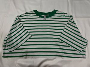 H&M Striped Crop Top
