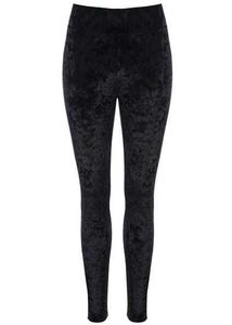 Black Velvet Leggings
