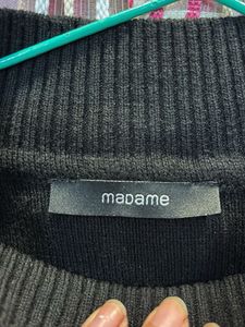 Madame Black Turtleneck Sweater