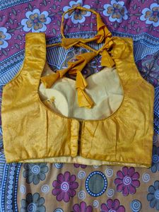 Mustard Yellow Sleeveless Blouse