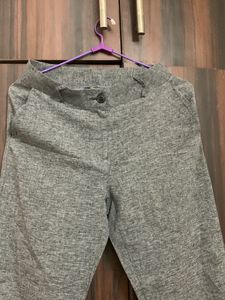 Grey Cropped Trousers