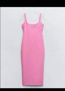 ZARA PINK DRESS 💗🎀👙🩷🧞‍♀️👛🦩🩰🎟️