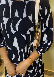 Abstract Print Mini Dress