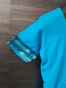 Mangalgiri Blue Kurta