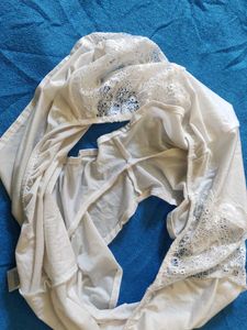 White Lace Trim Briefs