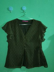 Chic Olive Green Top