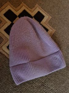 Lilac Smiley Beanie