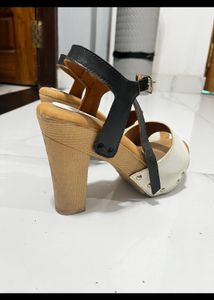 White And Black Heels
