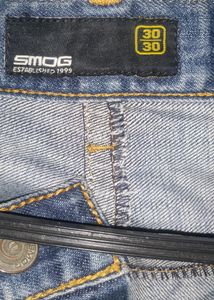 Smog Branded Jeans Size 30